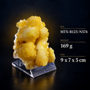 Natural Yellow Heulandite Stone Crystal Specimen – 169g