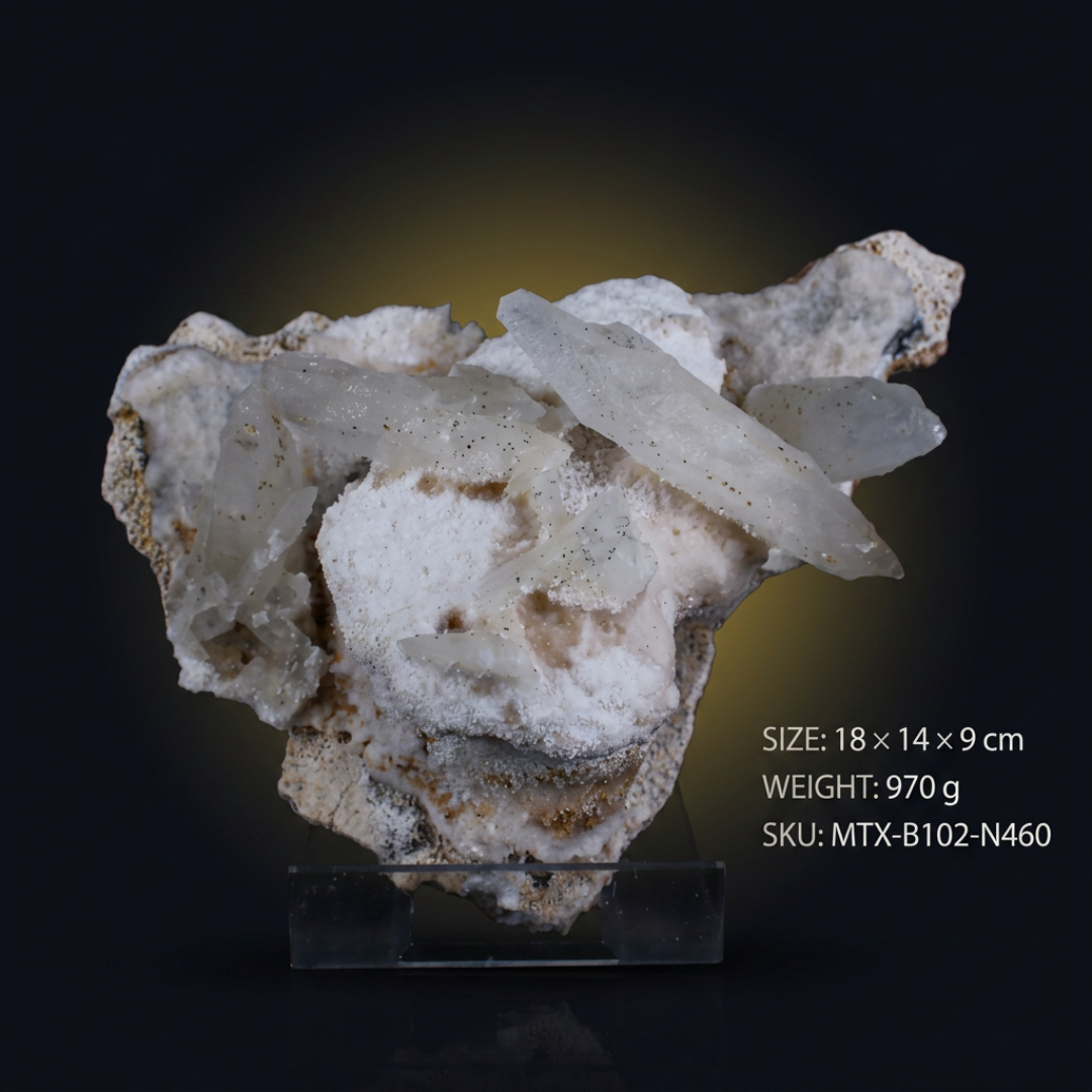 Calcite specimen — India, 970 g.