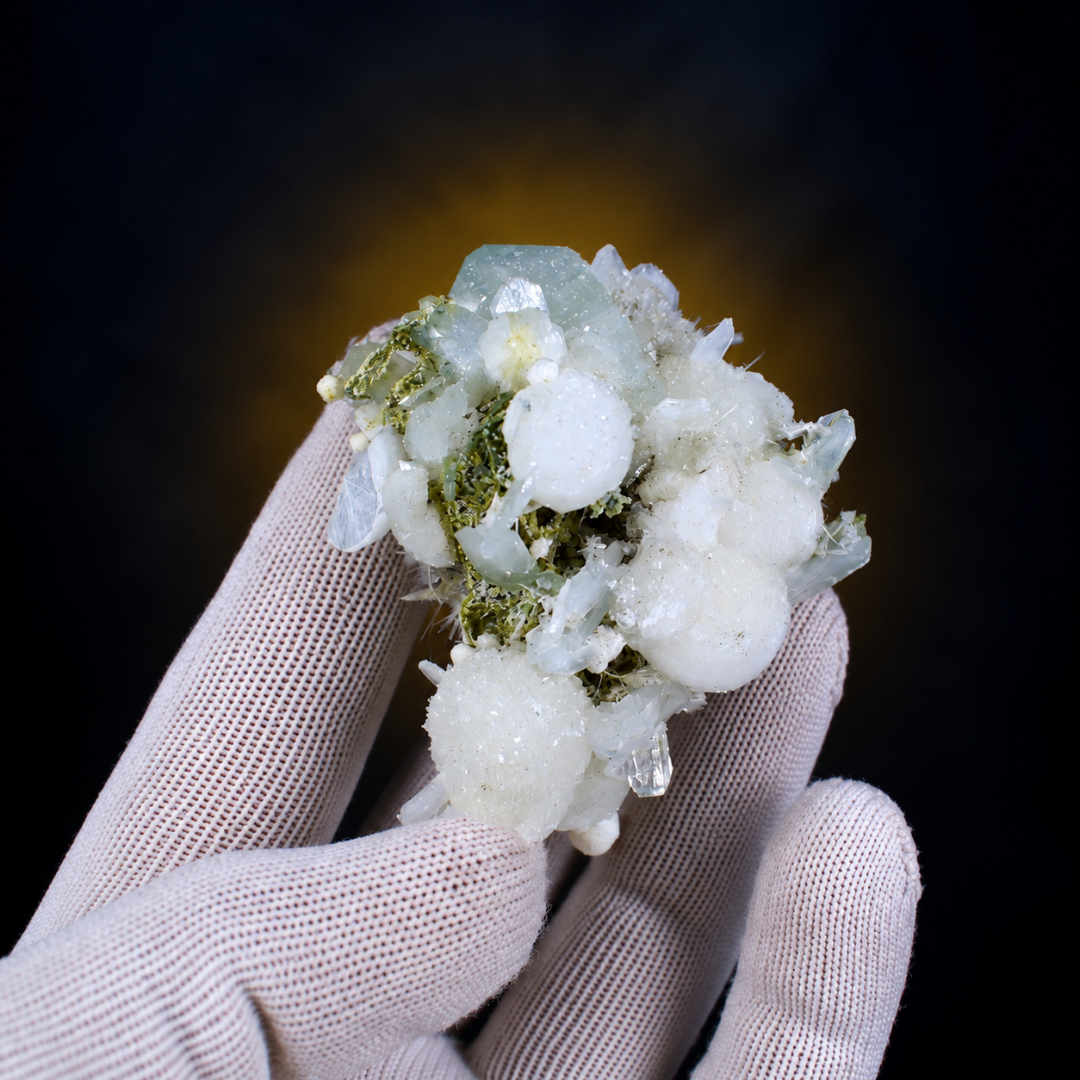 Natural Apophyllite with Heulandite Crystal Specimen – 90g