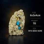 Natural Cavansite Crystal Matrix – Mineral Specimen from India