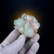 Natural Apophyllite with Heulandite and Stilbite Crystal Cluster – 100 g
