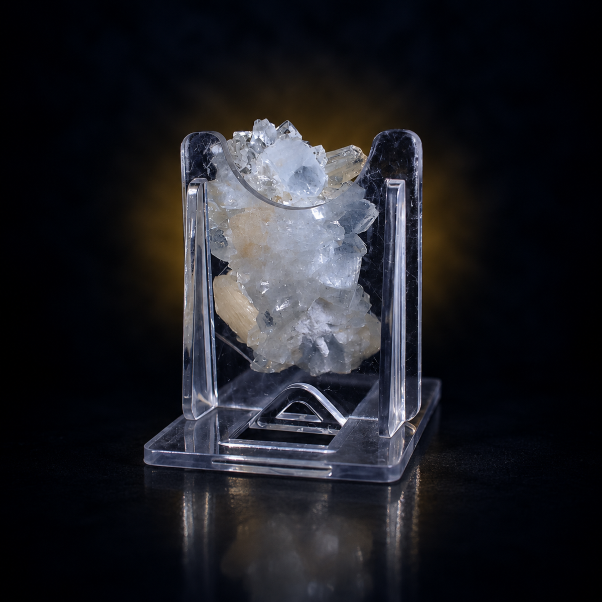 Natural Apophyllite with Stilbite Crystal Cluster – 30 g