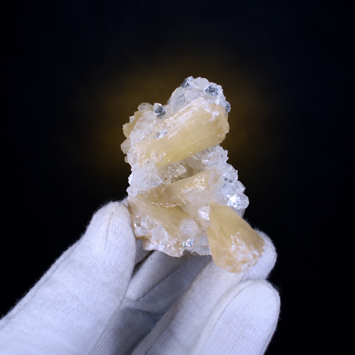 Apophyllite & Stilbite Crystal Cluster | Deccan Traps Maharashtra India | 8×7×5 cm | 120g