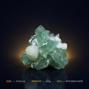 Apophyllite on White Crystalline Matrix · 160 g · 7 × 7 × 3 cm