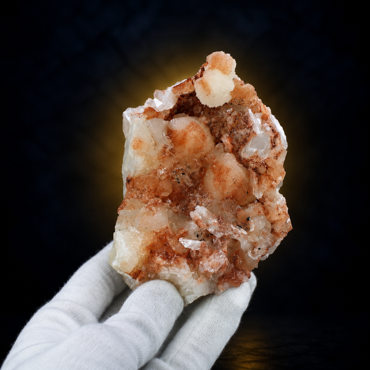 Natural Heulandite Mineral Cluster – 370 g