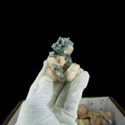 Natural Orange Stilbite &amp; Heulandite Crystal Lot – 18 Pieces from India