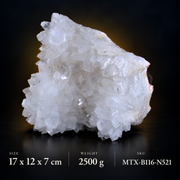 Natural White Quartz Crystal Specimen – 2500g