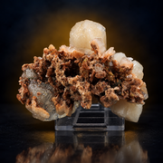 Natural Orange Stilbite with Calcite Crystal Specimen – 120g