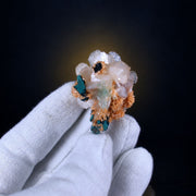 Scolecite and Mesolite and Chalcedony specimen — India.