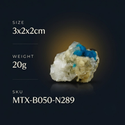 Natural Cavansite Crystal Matrix – Mineral Specimen from India