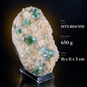 Green Apophyllite with Heulandite – Natural Mineral Specimen