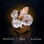 Natural Stilbite with Chalcedony Mineral Specimen – 210g