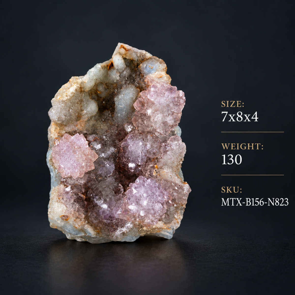 Natural Amethyst Crystal Cluster – 130 g
