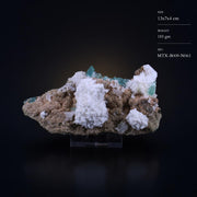 Natural Green Apophyllite, Mordenite & Stilbite Crystal – Mineral Specimen 185 gm 13 × 7 × 4 cm