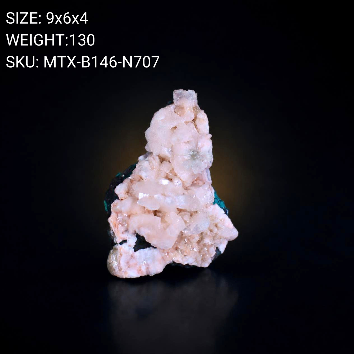 Pink Heulandite with Stilbite Natural Indian Mineral Specimen | 9×6×4 cm