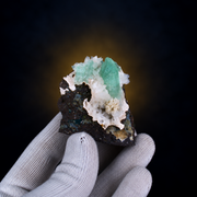 Natural Green Apophyllite with Stilbite and Heulandite Matrix – 70 g