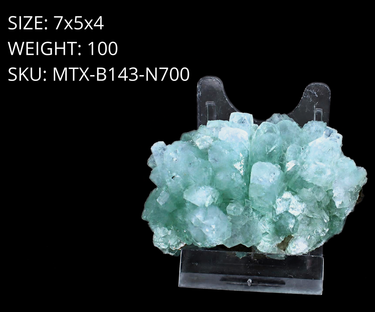 Natural Green Apophyllite Crystal Cluster Collector Quality Mineral 160g
