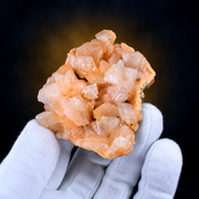 Natural Orange Peach Stilbite Crystal Specimen Lot – 18 Pieces