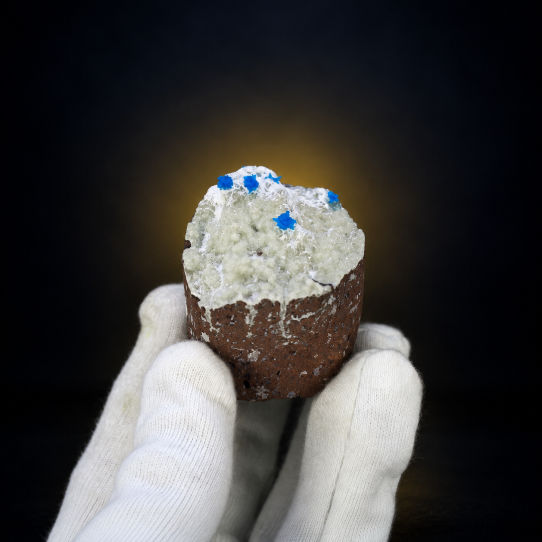 Natural Cavansite Crystal Matrix – Mineral Specimen from India