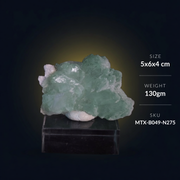 Natural Green Apophyllite Crystal Matrix – Mineral Specimen from India