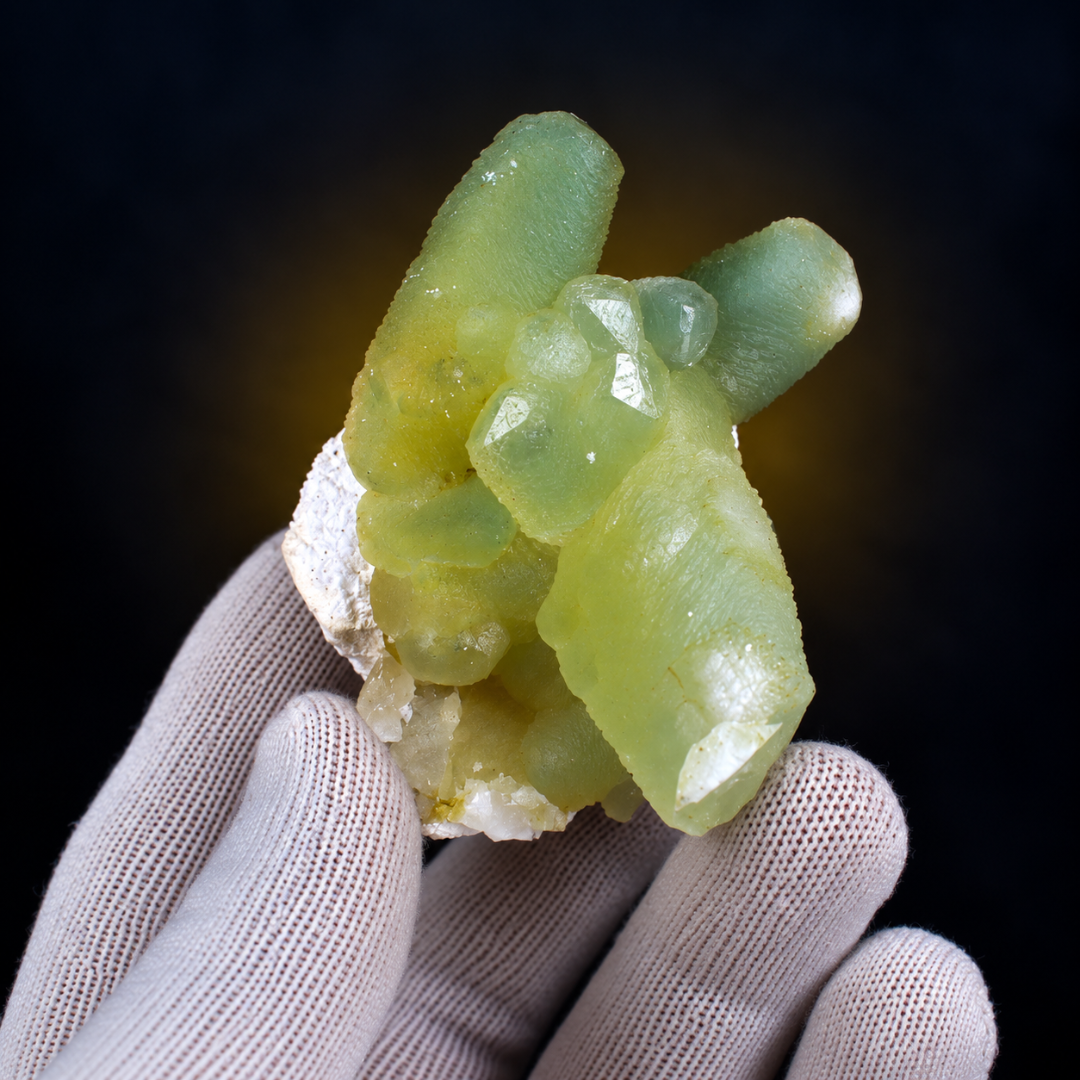 Natural Green Crystal Cluster Mineral Specimen – 130g