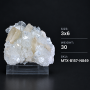 Natural Apophyllite with Stilbite Crystal Cluster – 30 g