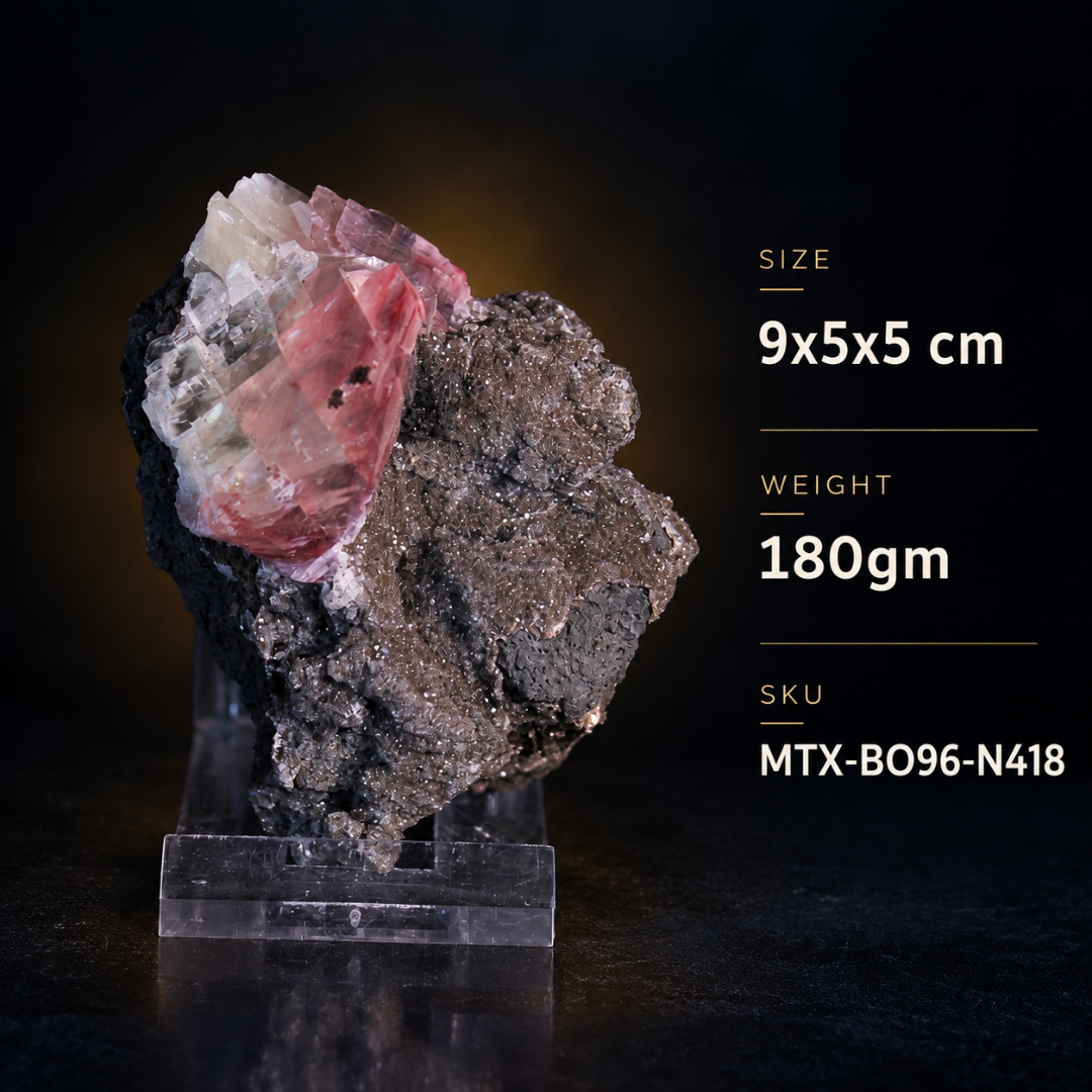 Natural Calcite Crystal Mineral Specimen – India