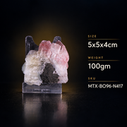 Natural Pink Calcite Crystal Mineral Specimen – India
