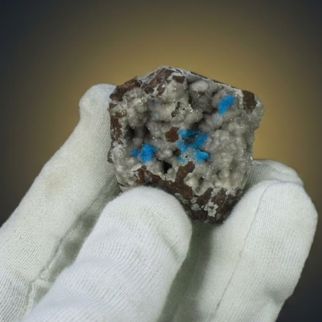 Natural Cavansite Crystal Matrix – Mineral Specimen from India