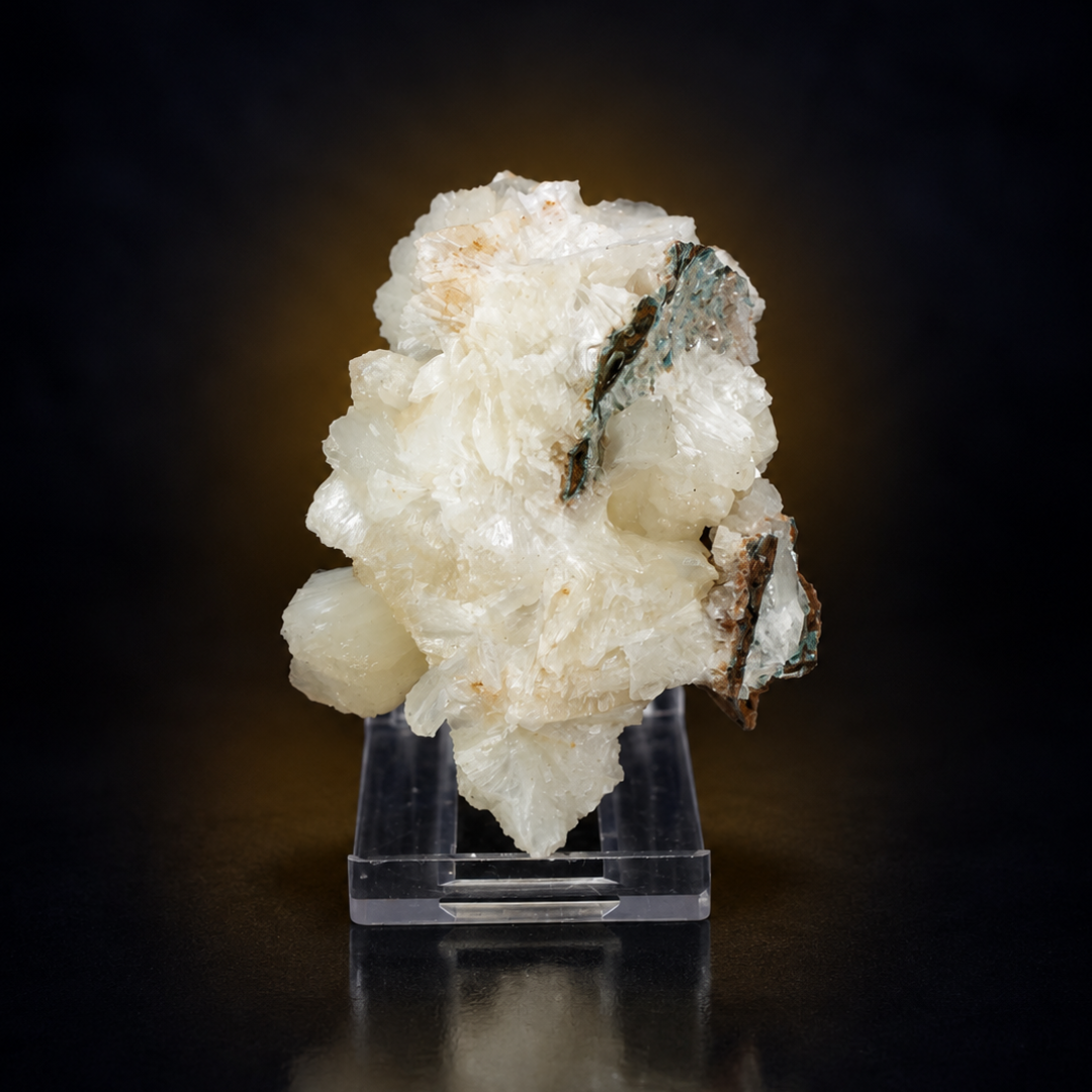 Natural Peach Stilbite Crystal Cluster – 130g