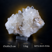 Natural Clear Quartz Crystal Specimen – 1000 g