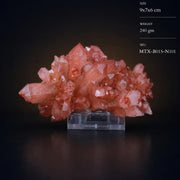 Natural Red Hematoid Quartz Mineral Specimen 9 × 7 × 6 cm 240 g