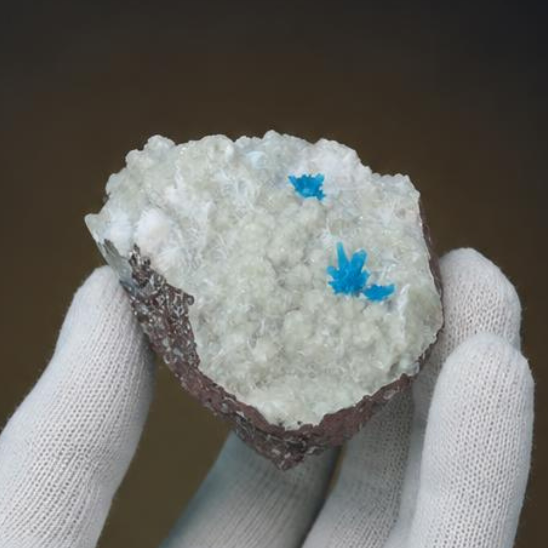 Natural Cavansite Crystal Matrix – Mineral Specimen from India
