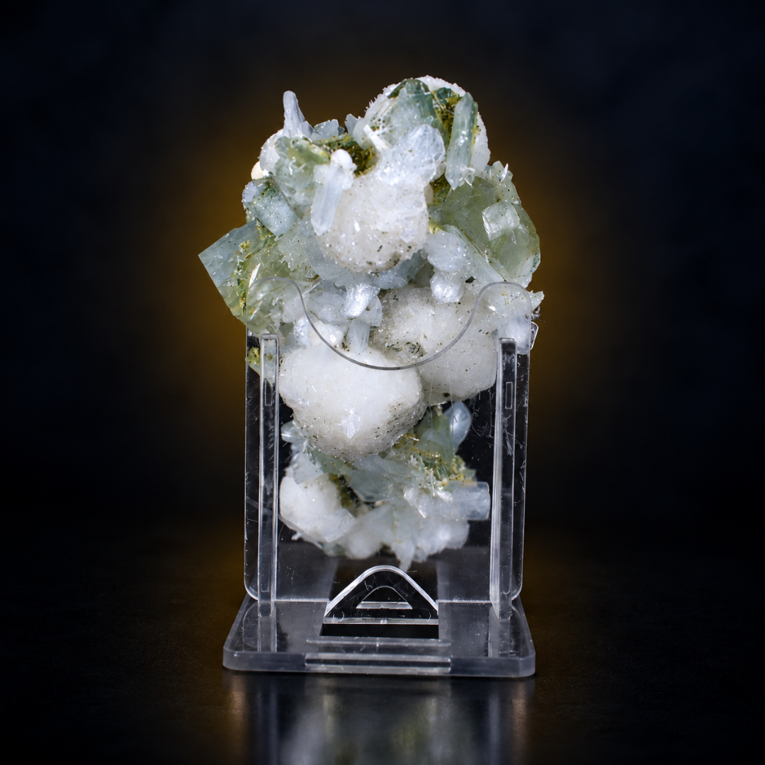 Natural Apophyllite with Heulandite & Okenite Mineral Specimen – 50g