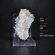 Natural Apophyllite with Stilbite Crystal Cluster – 60 g