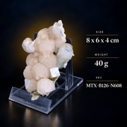 Natural Stilbite with Heulandite Crystal Specimen – 40g