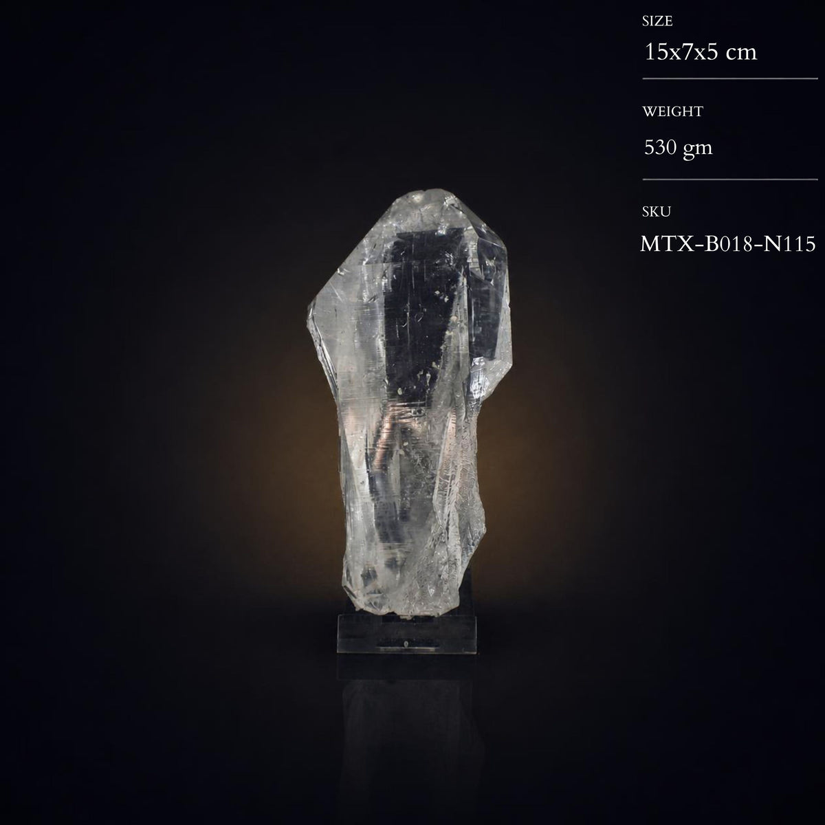Natural Himalayan Quartz Mineral Specimen  15 × 7 × 5 cm 530 g
