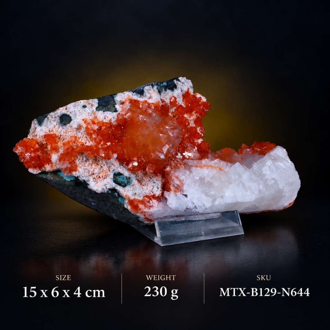 Natural Apophyllite with Stilbite Mineral Specimen – 230g