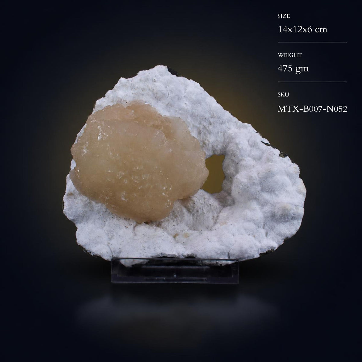 Mordenite with Stilbite · 475 g · 14 × 12 × 6 cm