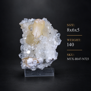 Calcite with Apophyllite Crystal Specimen | 8×6×4 cm | 140g