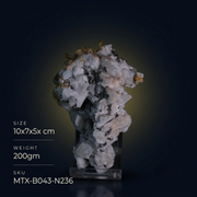Apatite and Pyrite and Tourmaline specimen — India, 200 g.