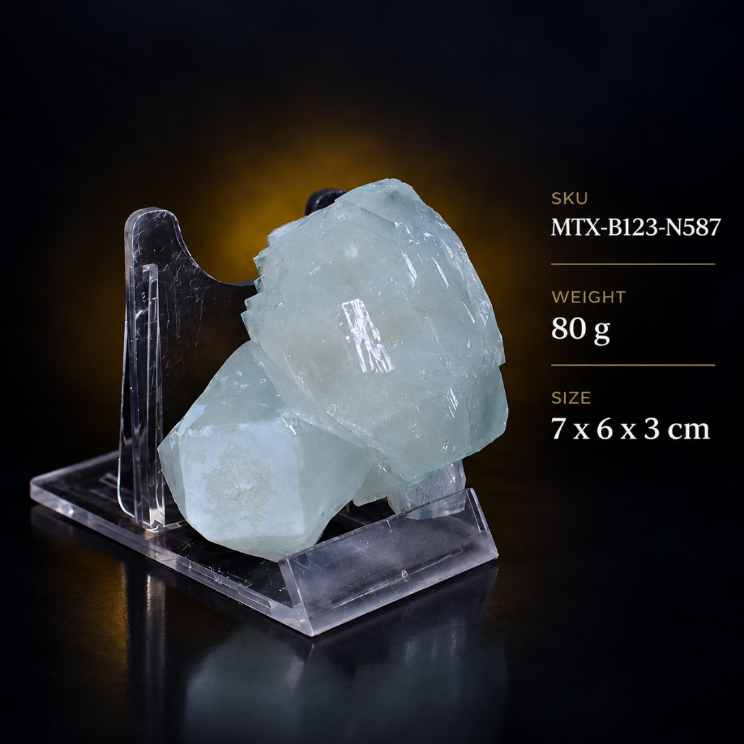 Natural Apophyllite Crystal Mineral Specimen – 80g