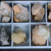 Mixed Natural Zeolite &amp Crystal Mineral Lot – Apophyllite Stilbite Calcite Heulandite &amp Scolecite