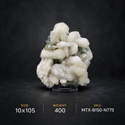 Natural Green Apophyllite with Stilbite, Heulandite & Basalt Matrix – 400 g