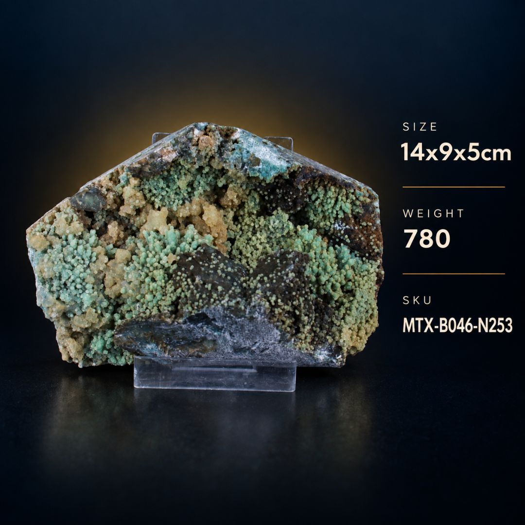 Green Chalcedony · 780 g · 14 × 9 × 5 cm · India