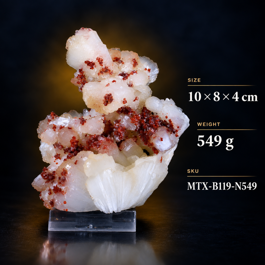 Stilbite with Heulandite – Natural Zeolite Mineral Specimen