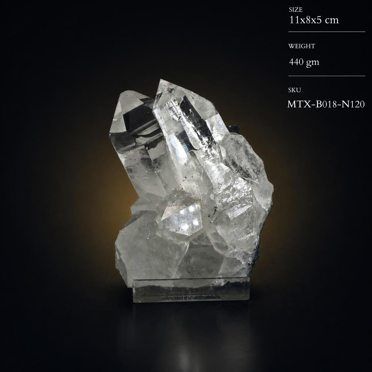 Natural Himalayan Quartz Mineral Specimen 11 × 8 × 5 cm 440 g