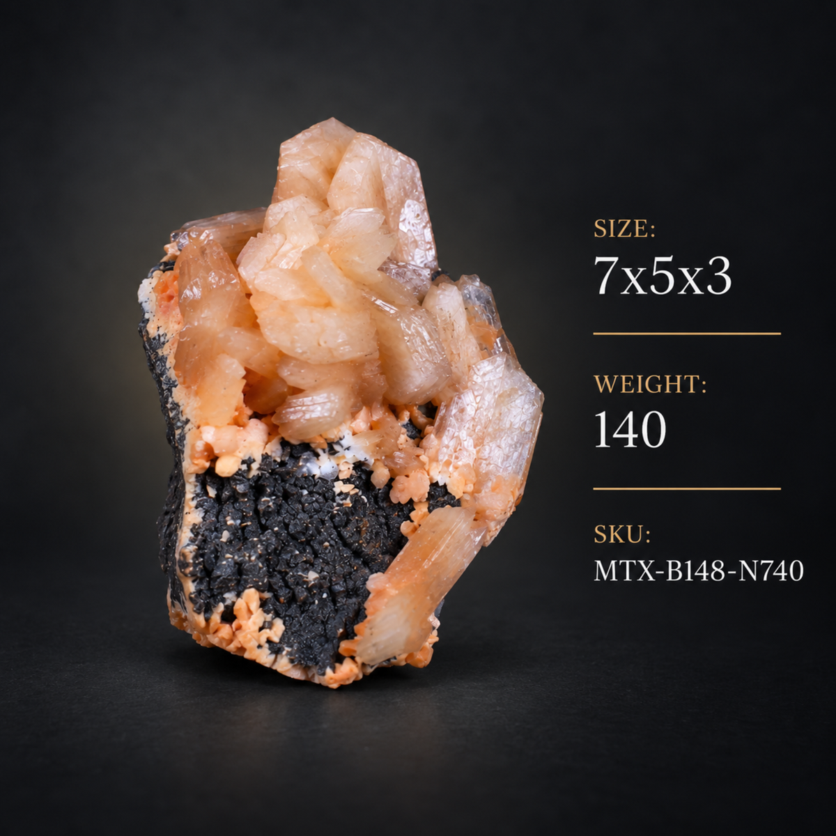 Stilbite on Heulandite Crystal Cluster | 7×5×3 cm | 140g