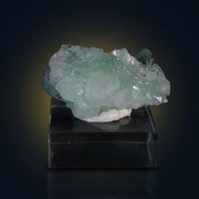 Natural Green Apophyllite Crystal with Heulandite Matrix – Mineral Specimen from India