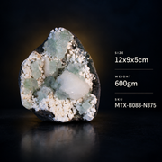 Natural Green Apophyllite with Mordenite Heulandite Crystal Specimen – India